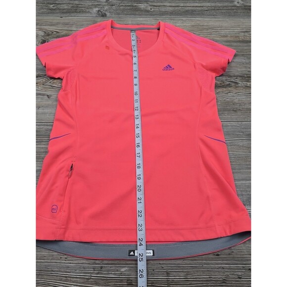 ADIDAS Supernova Women's Short Sleeve V-Neck Workout Athletic Shirt Size MED - Picture 9 of 13